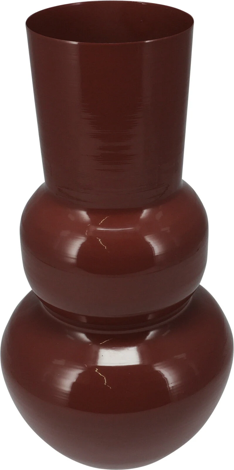 VAAS ZINK D16 H30CM TERRA SHINY