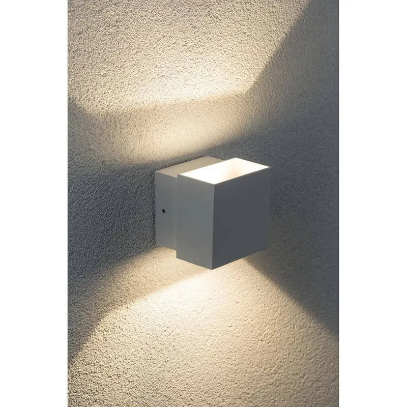 Wandaufbauleuchte LED Cybo eckig 2x3W weiß 100x100mm