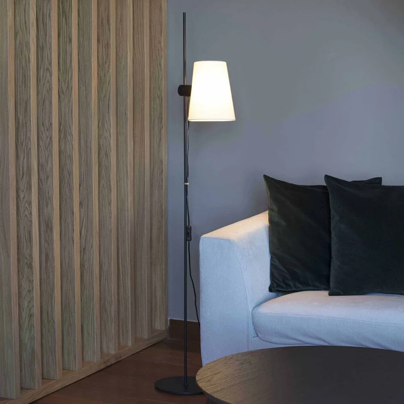 Textil Lampenschirm Lupe Beige