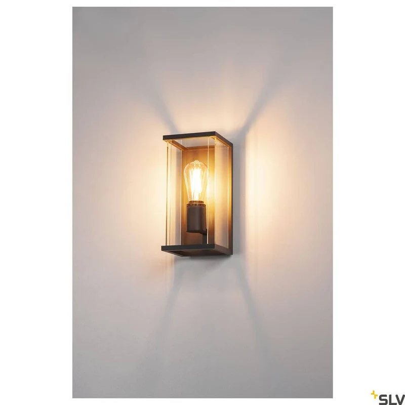 Quadrulo E27 Außen-Wandlampe Anthrazit