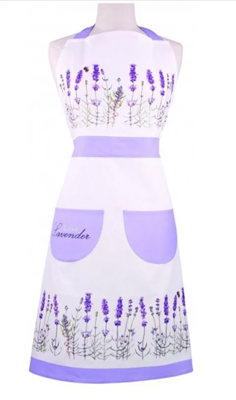 Lavendel schort, 88 x 72 cm