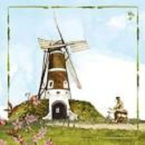 Rien Poortvliet wenskaart - lang leve de boerderij - 13,5 x 13,5 cm