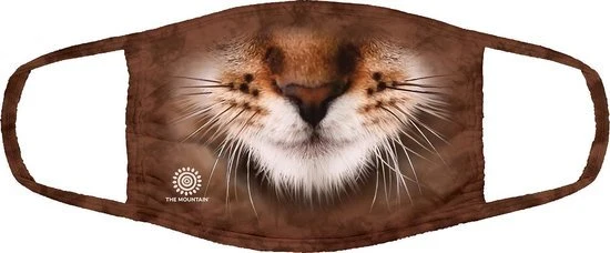 Gestreepte kat mondmasker, niet medisch