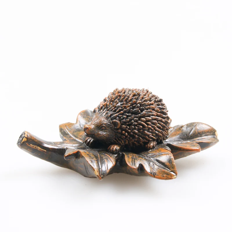 EGEL O/BLAD BRONZE-ANTIEK L10 CM - POLY