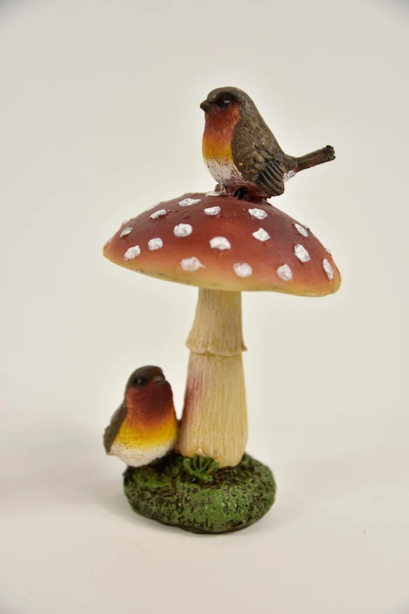 PADDENSTOEL M/VOGELS 8X8X16 CM