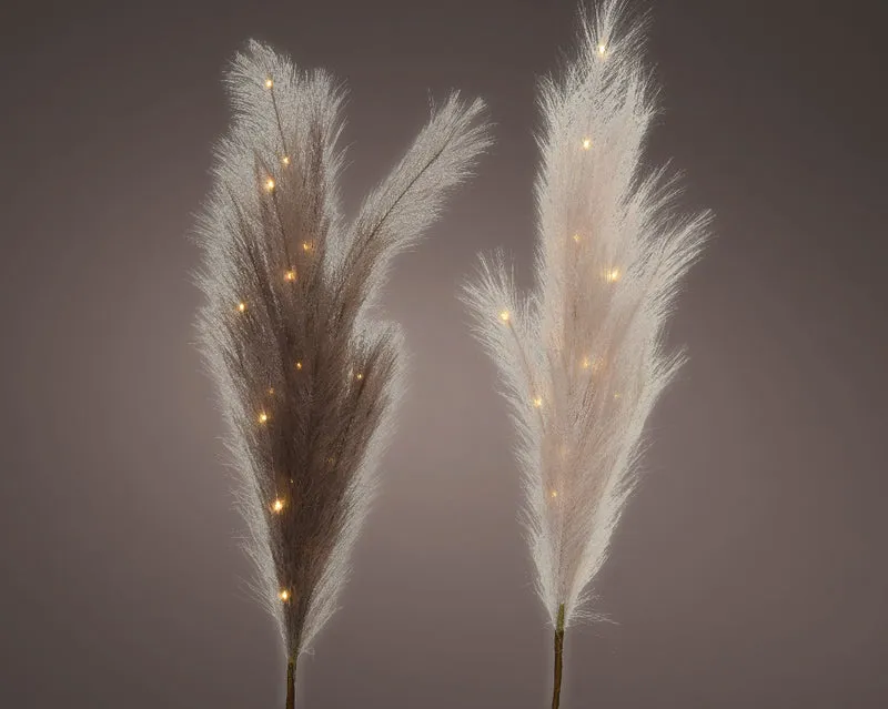 Micro LED Warm white plume fabric BO indoor 2 assorted H70 cm
