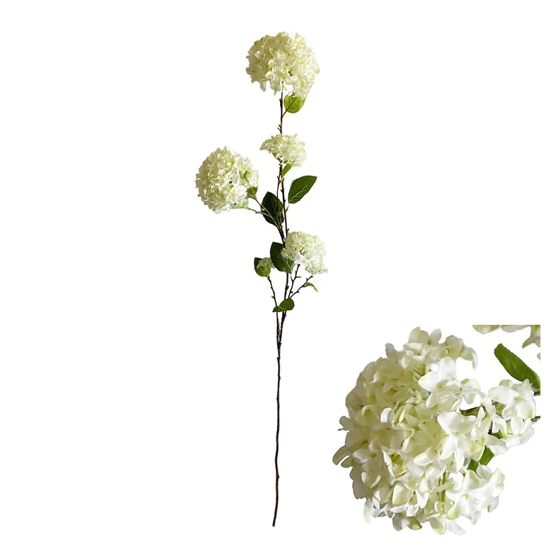 Flower Stem Hydrangea D20 H127cm White