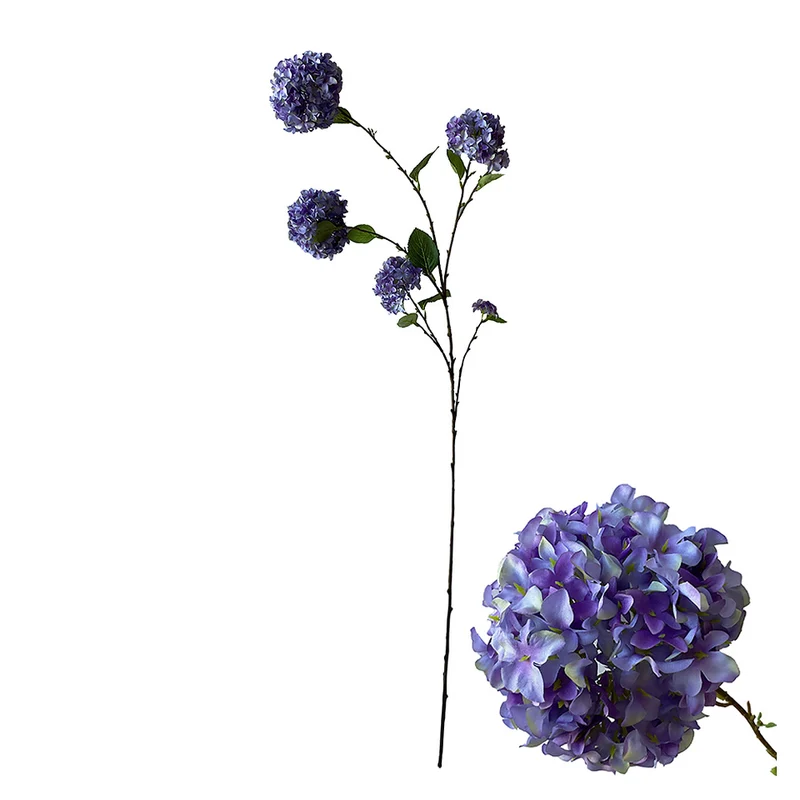 Flower Stem Hydrangea D20 H127cm Blue