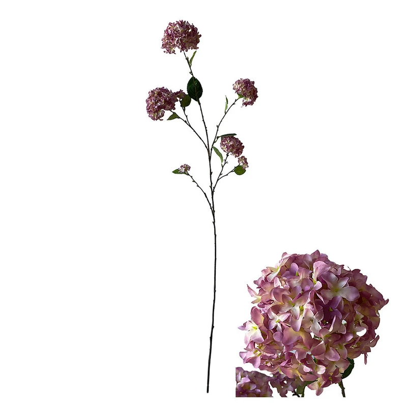 Flower Stem Hydrangea D20 H127cm Pink