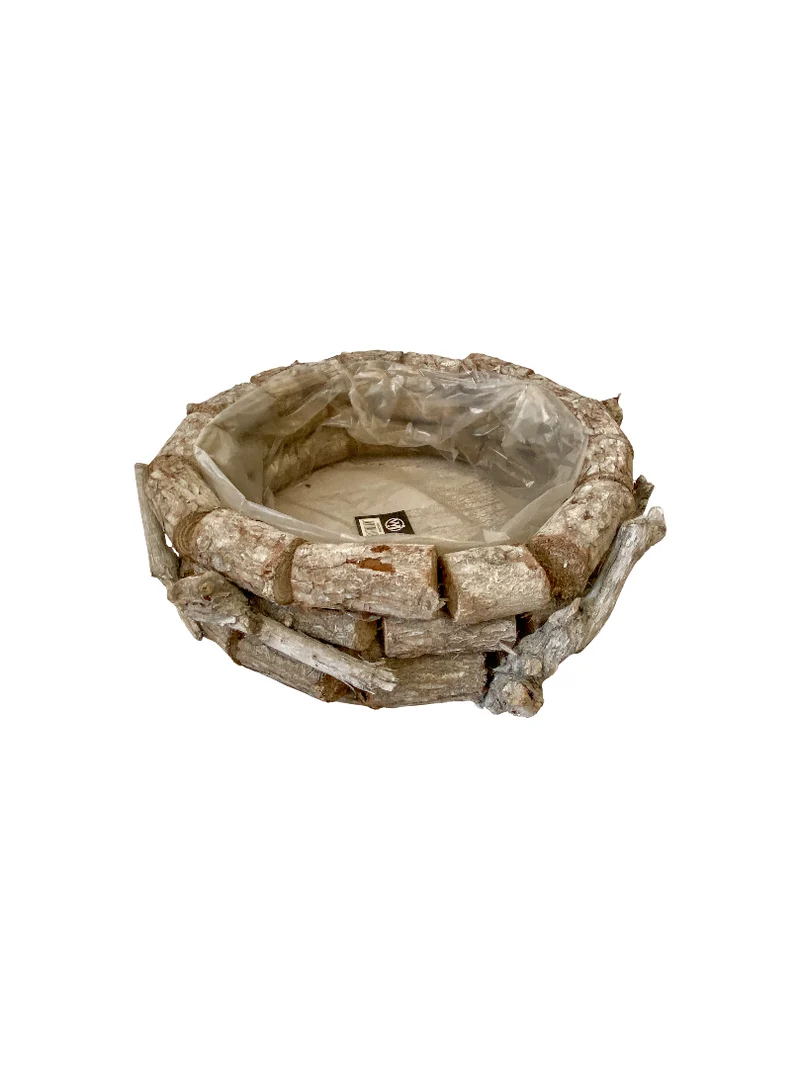 Planter grapewood natural D37 H13cm