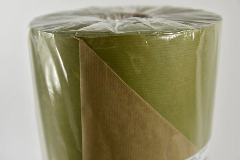Pakpapier olijfgroen 10 kg natuur bruinkraft 50 cm 50gr