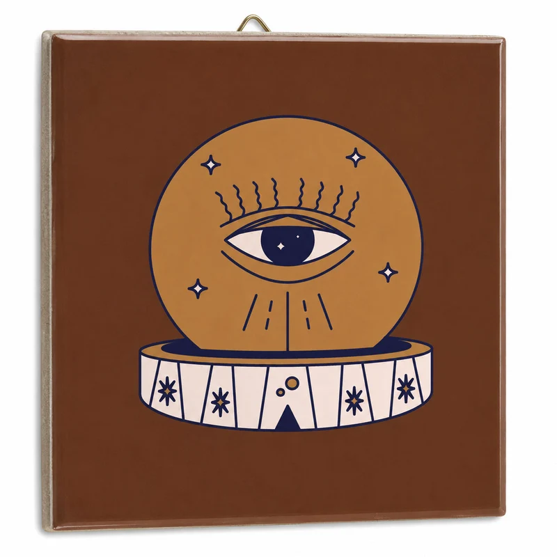 Tegeltje eye 10,5x10,5x0,5cm
