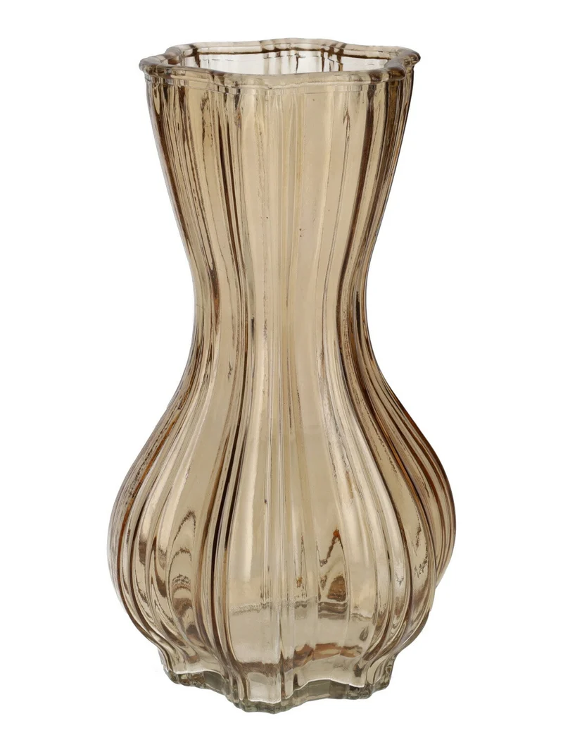 Vase Miley D10.8/14.5xh25.5cm Taupe