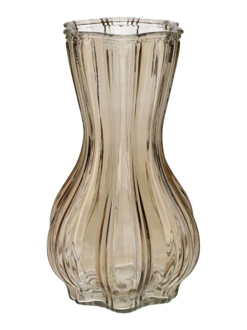 Vase Miley D9.2/12.2xh20.5cm Taupe
