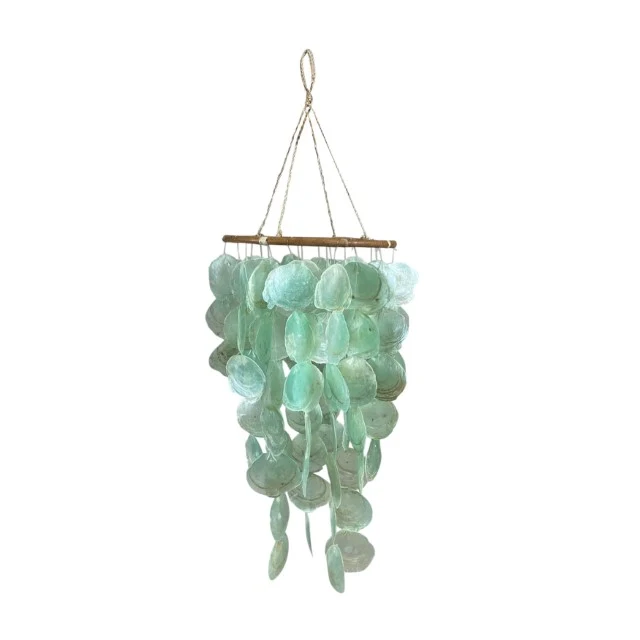 Mobile capiz nature 28x28x70cm Green