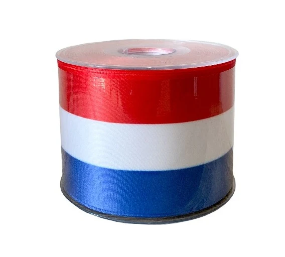 DC Exclusive lint rood-wit-blauw 70mm. Nederlandse vlag