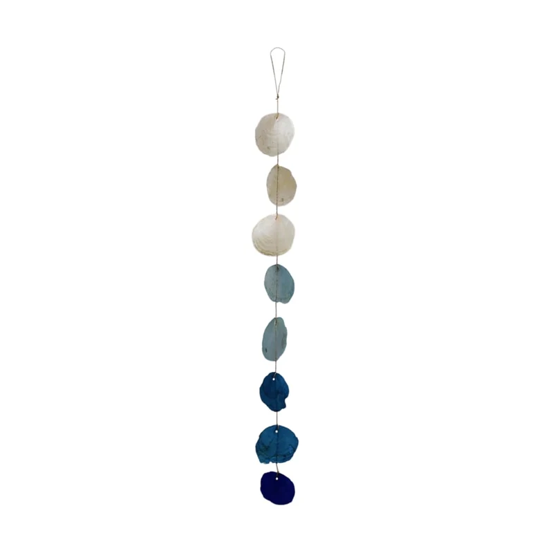 Garland gradient capiz 9x2x100cm Blue mix
