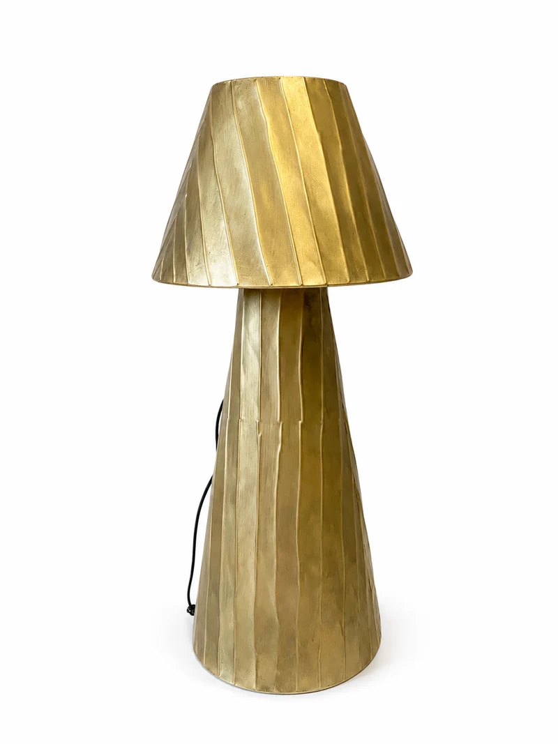 Floor lamp metal 35x35x78cm Gold