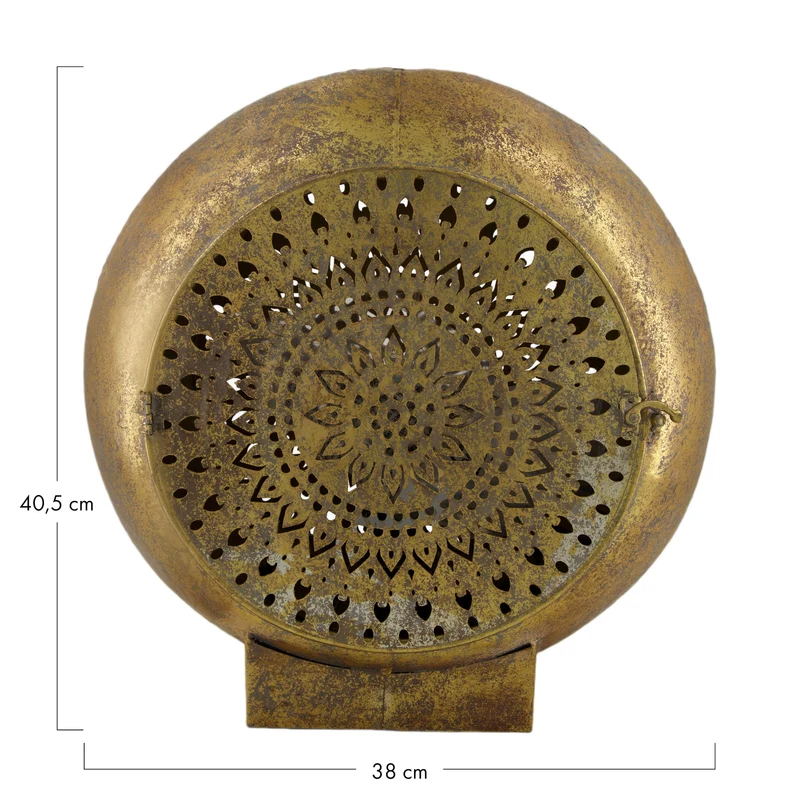 Table lamp metal 38x16.5x40.5cm Gold