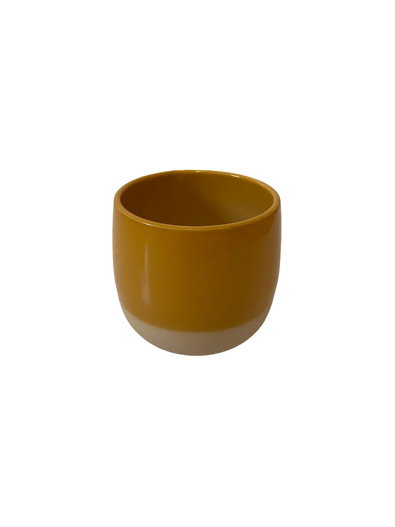 Sphere Smooth Flowerpot Oker 13cm