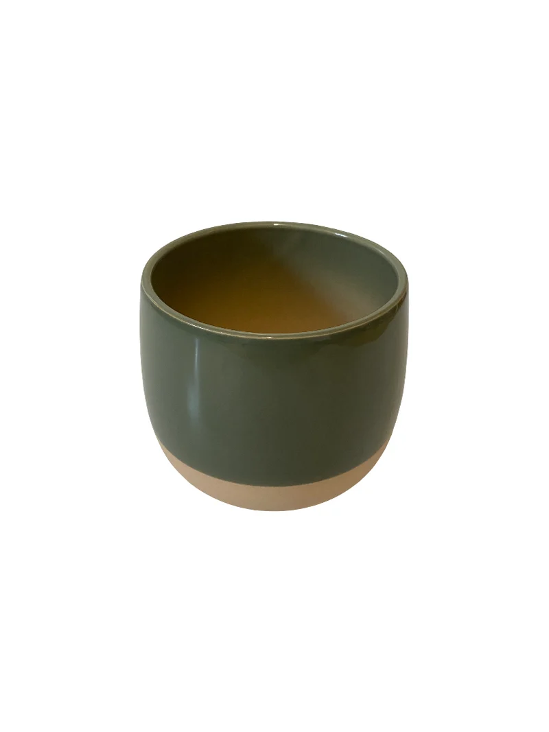 Sphere Smooth Flowerpot Dusty Green 15cm