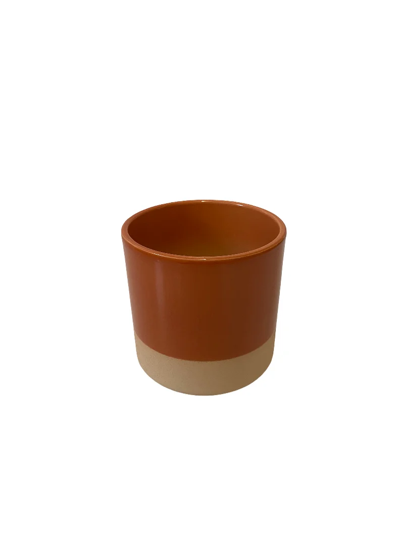 Cilinder Smooth Flowerpot Terra 13cm