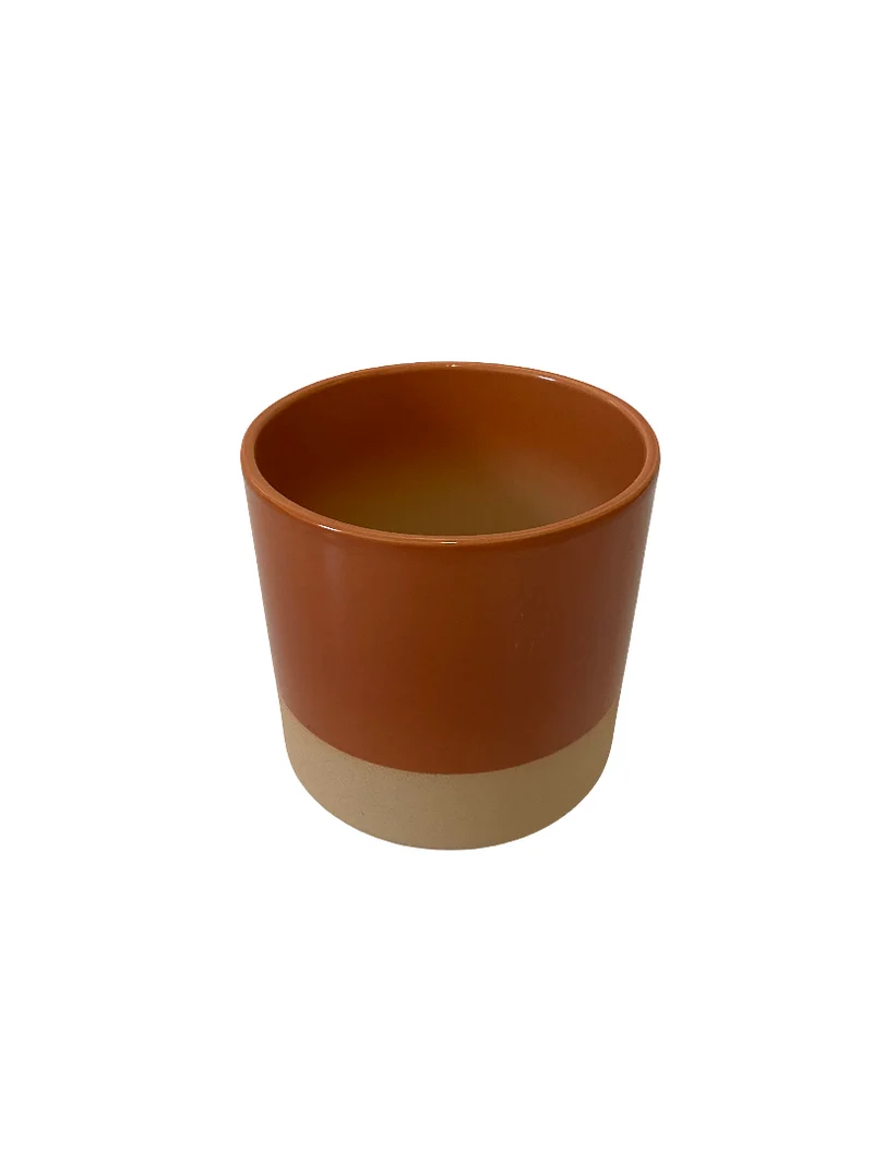 Cilinder Smooth Flowerpot Terra 15cm