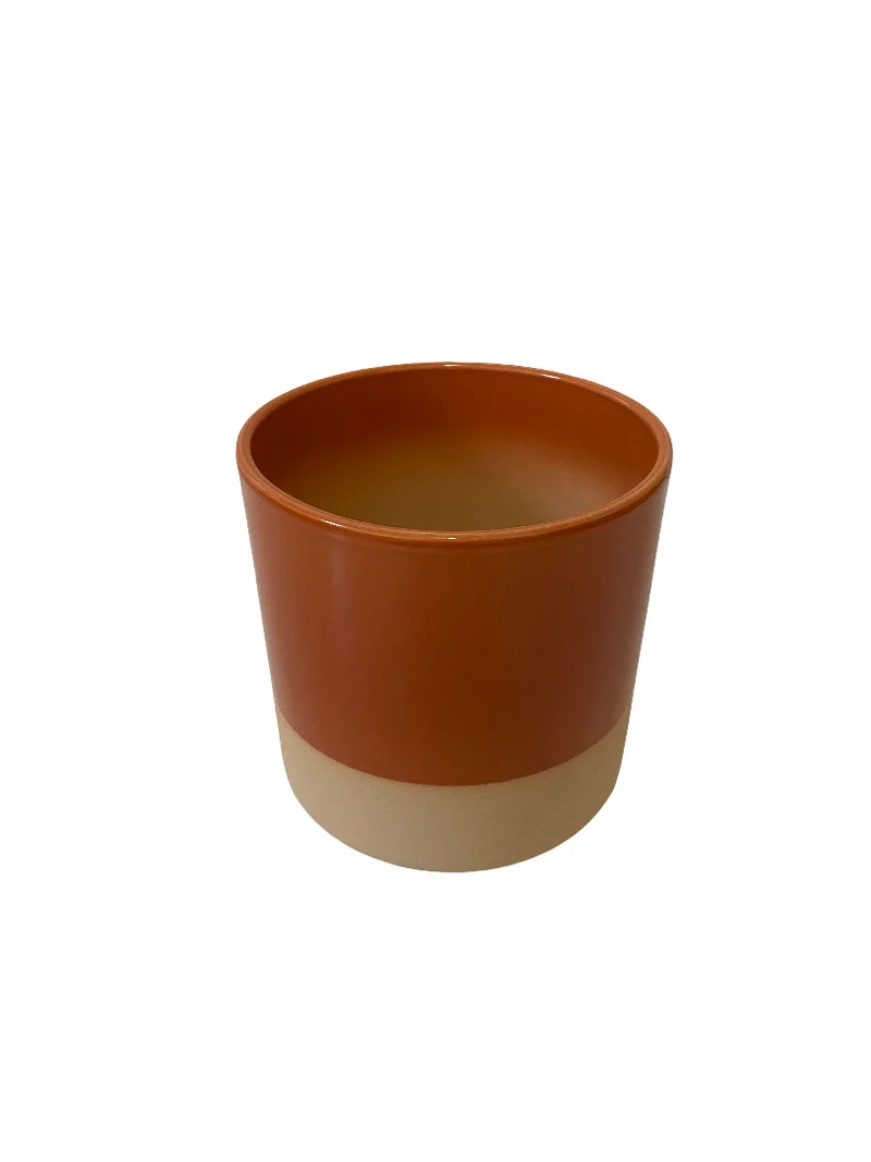 Cilinder Smooth Flowerpot Terra 17cm