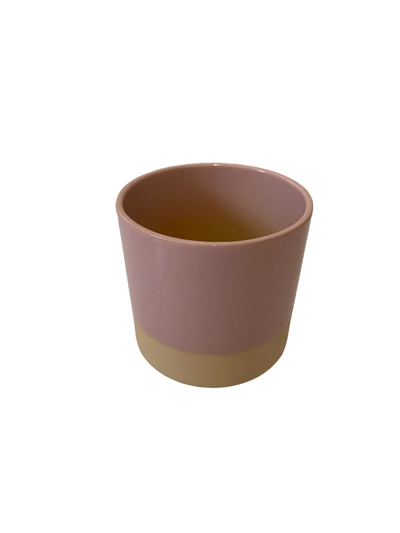 Cilinder Smooth Flowerpot Pink 15cm