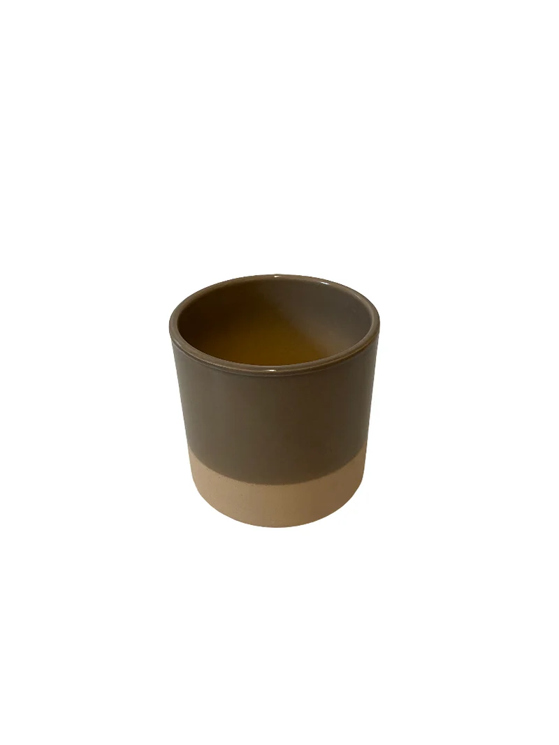 Cilinder Smooth Flowerpot Urban grey 13cm