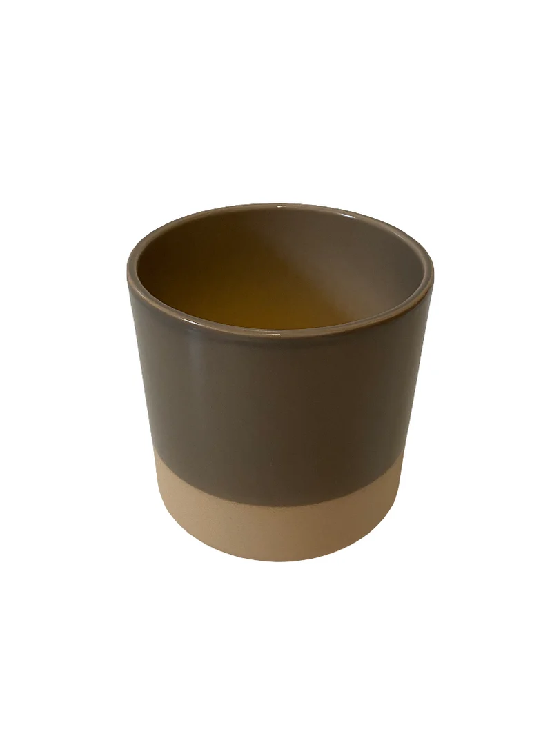 Cilinder Smooth Flowerpot Urban grey 15cm