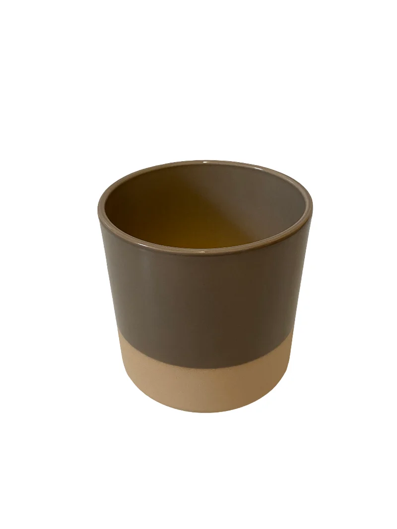 Cilinder Smooth Flowerpot Urban grey 17cm