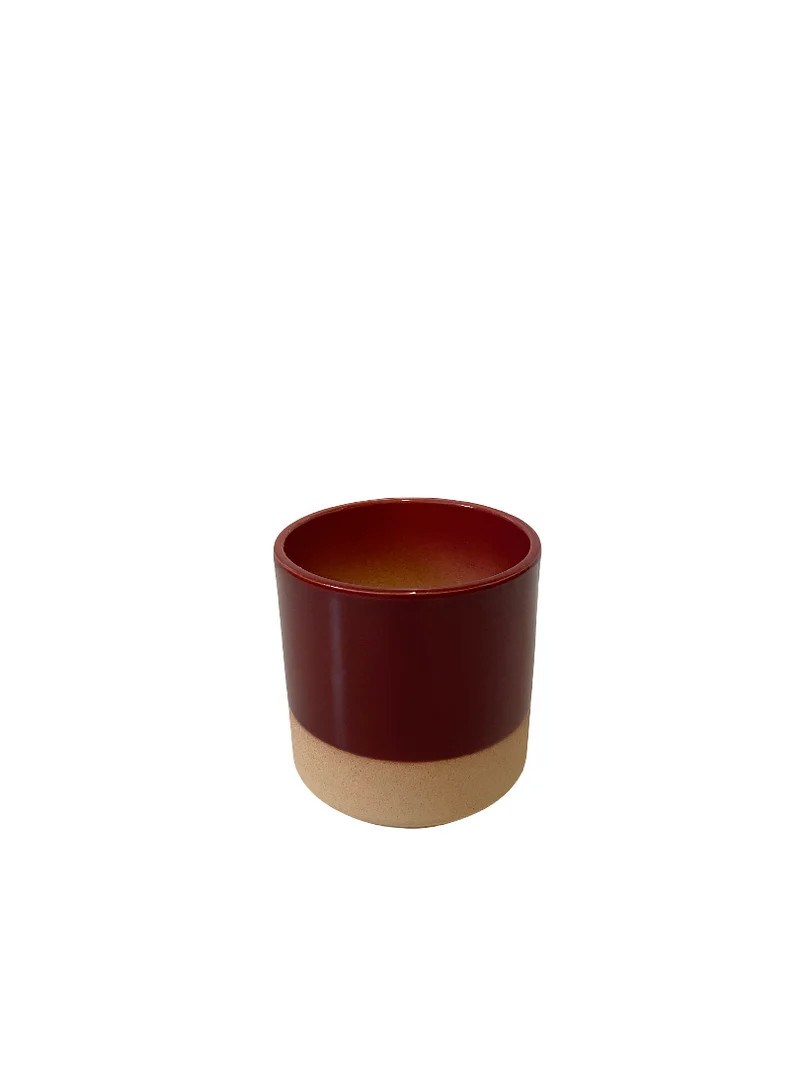 Cilinder Smooth Flowerpot Bordeaux 13cm