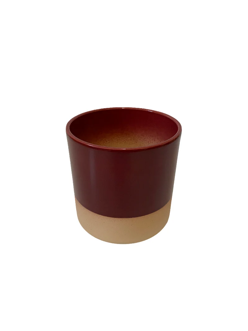 Cilinder Smooth Flowerpot Bordeaux 17cm
