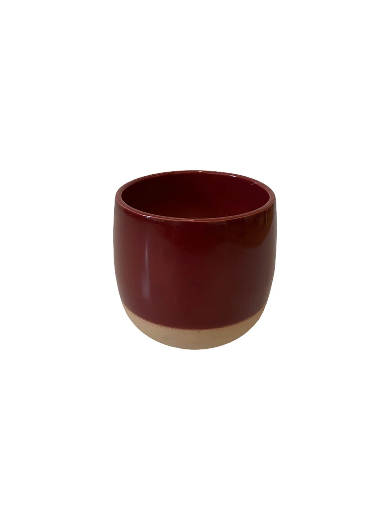 Sphere Smooth Flowerpot Bordeaux 13cm