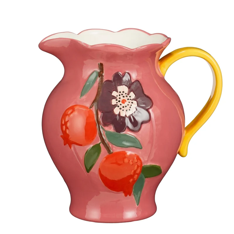 Elvira kan roze - l18,5xb16xh18,5cm