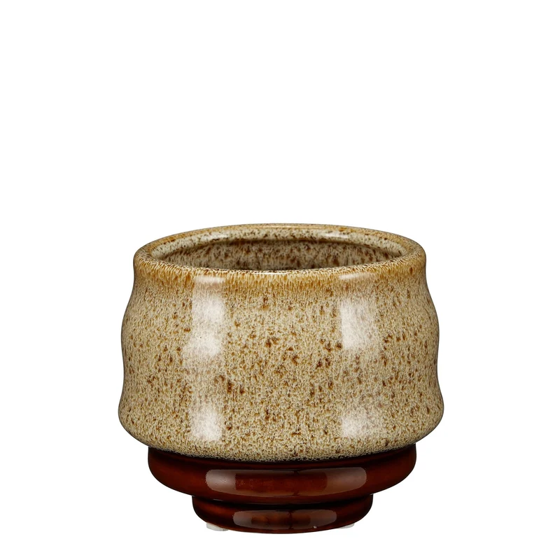 Bowie pot rond bruin - h11xd13cm