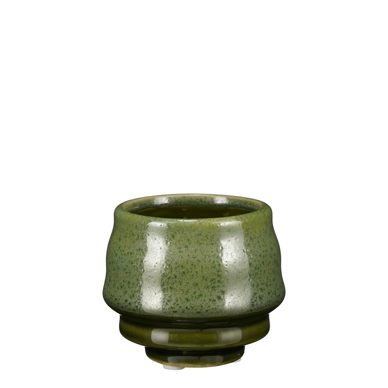 Bowie pot rond groen - h7,5xd9cm