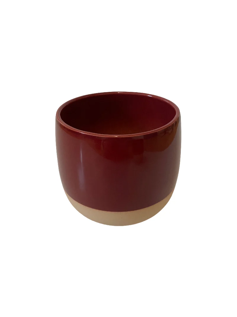 Sphere Smooth Flowerpot Bordeaux 15cm