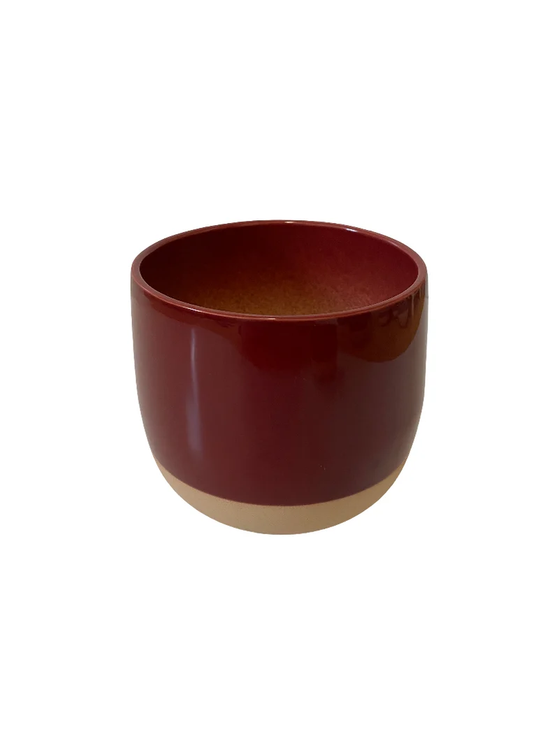 Sphere Smooth Flowerpot Bordeaux 17cm