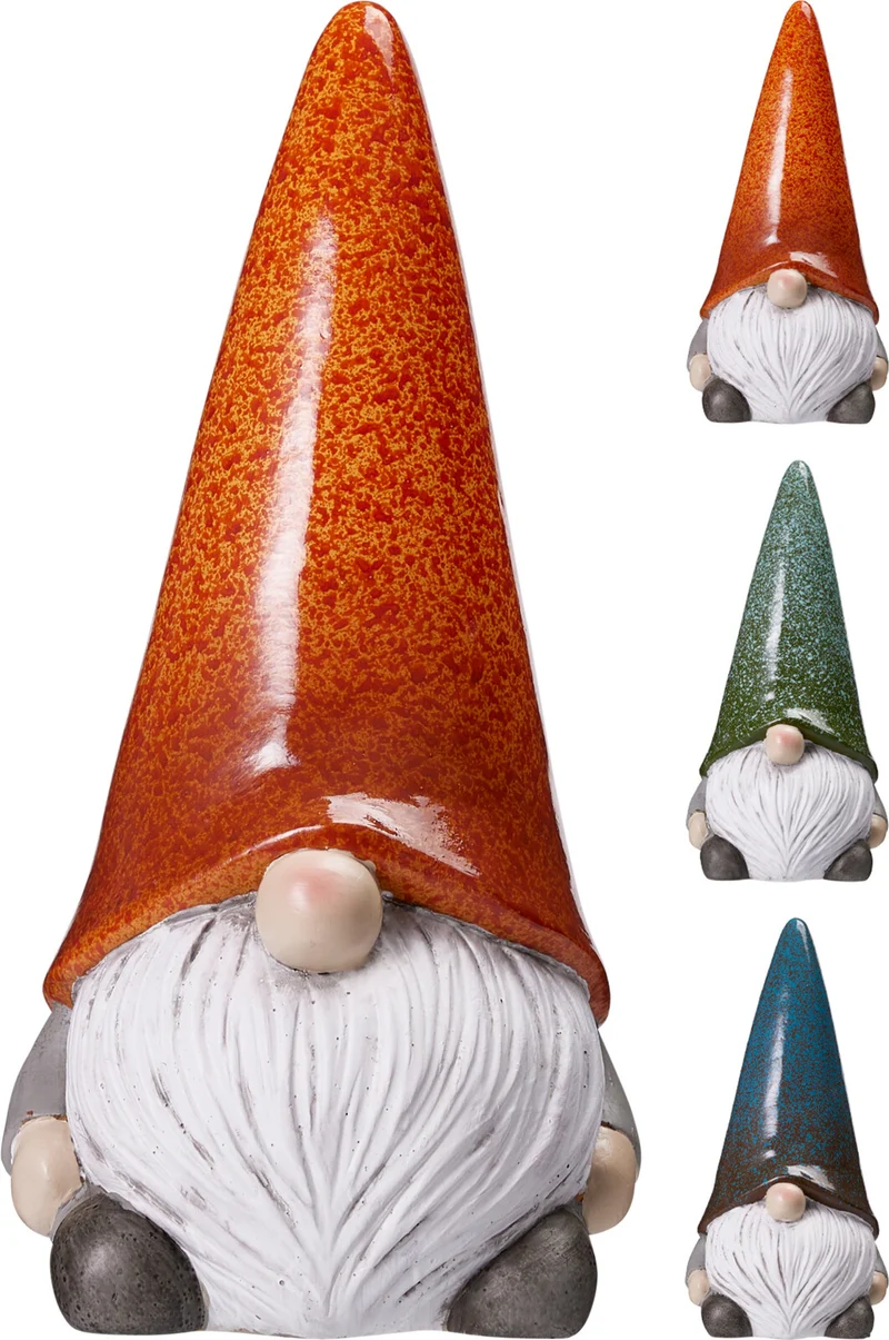 GNOME POLYESTER D10 H21CM 3 ASSORTIE