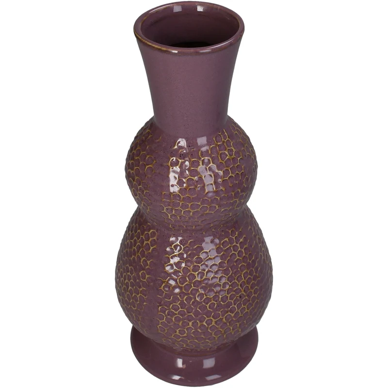 Vase Stoneware Lilac 13x13x31.5cm
