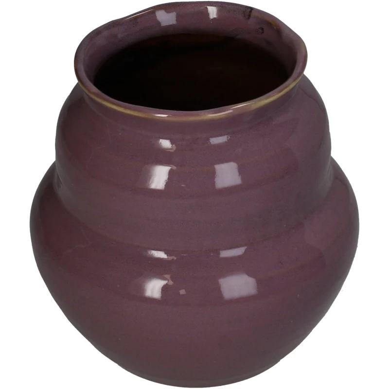 Vase Stoneware Lilac 16x16x15.5cm
