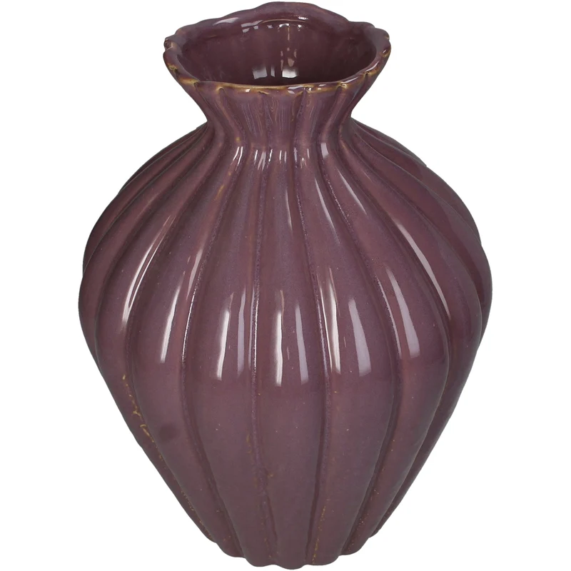 Vase Stoneware Lilac 22.5x22.5x30.5cm
