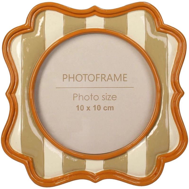 Photo Frame Polyresin Multi 10x10cm taupe/beige