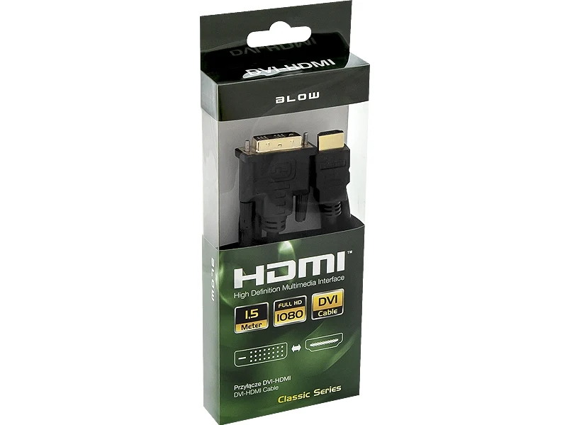 HDMI DVI Kabel 4K 1,5 Meter - Zwart