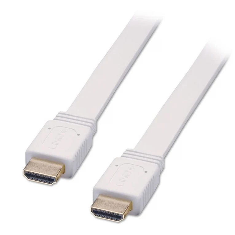 FLAT HDMI kabel platte kabel 1,8 meter WIT