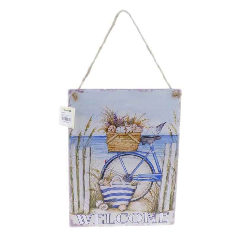 Wall Hanger Mtl Welcome 30x40cm