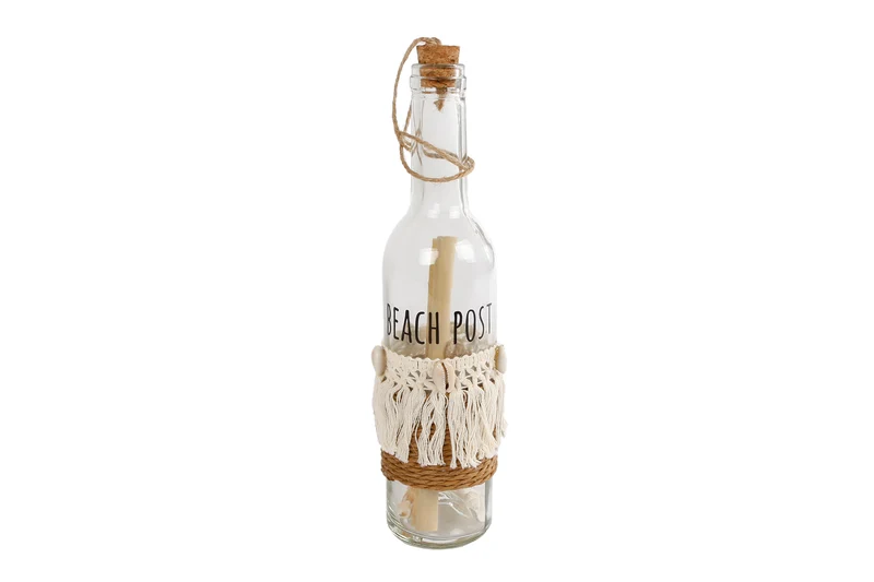 Fles "Beachpost" helder 6x6x28,5cm