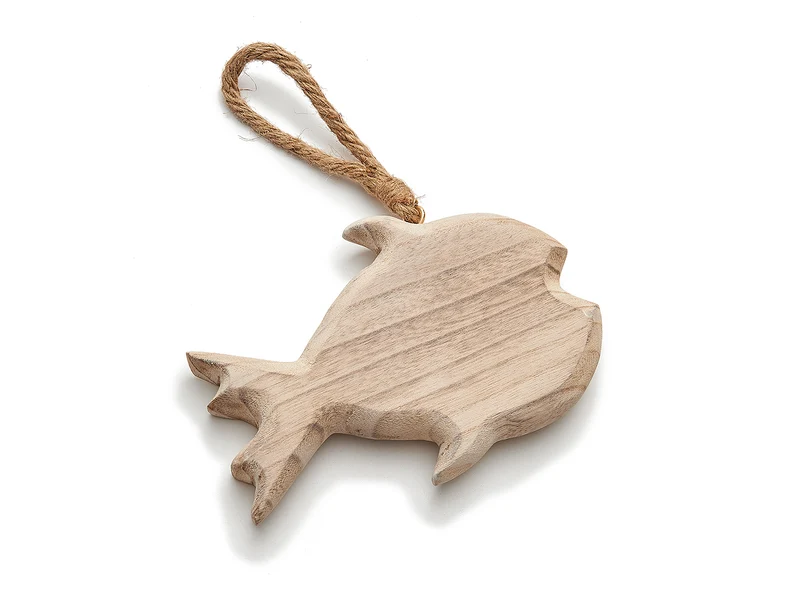Paulownia fish round 22x15cm